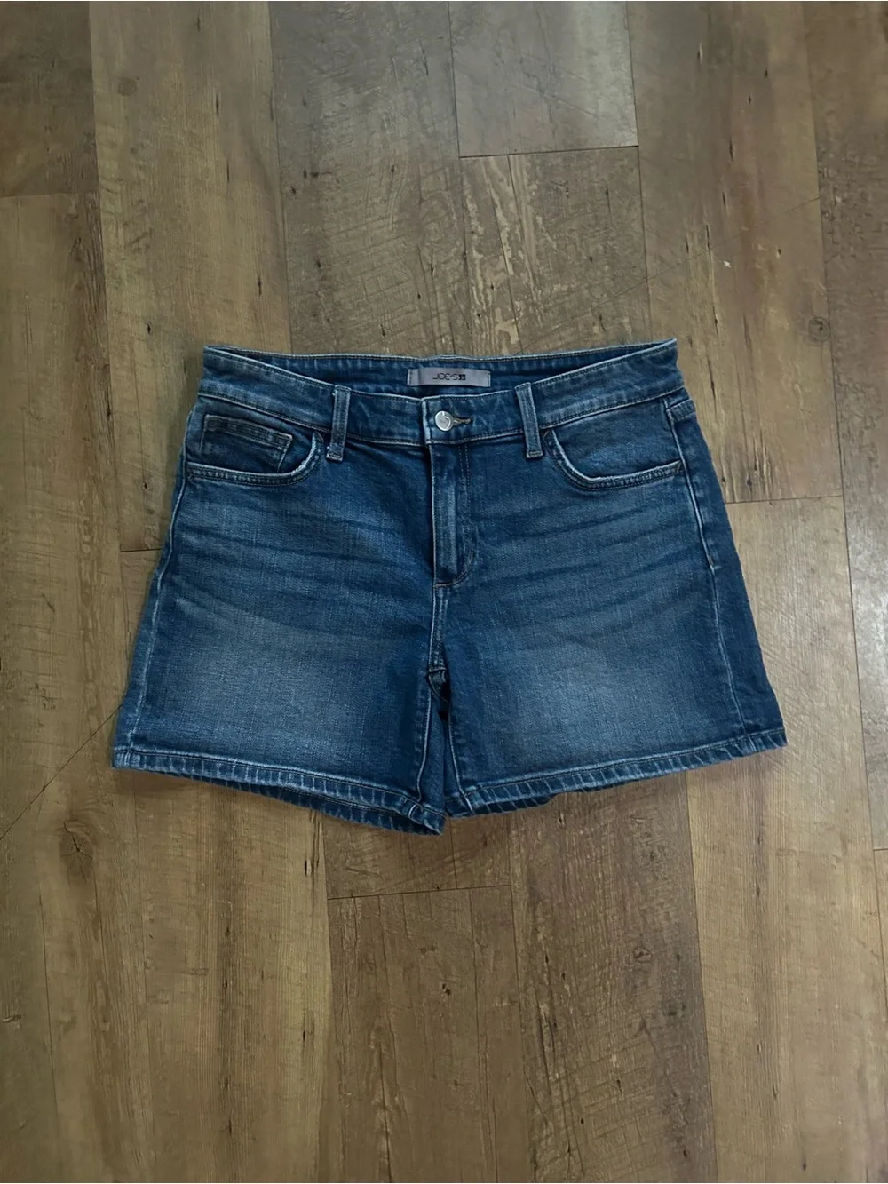 Joe’s Jeans Dark Wash Denim Shorts Size 28 ✨ Mid Rise Stretch Summer Staple